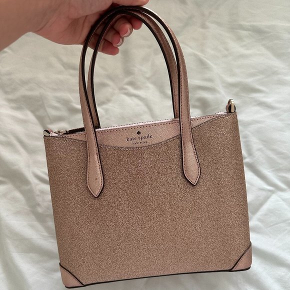 kate spade Bags Kate Spade Tinsel Satchel Purse In Rose Gold Poshmark